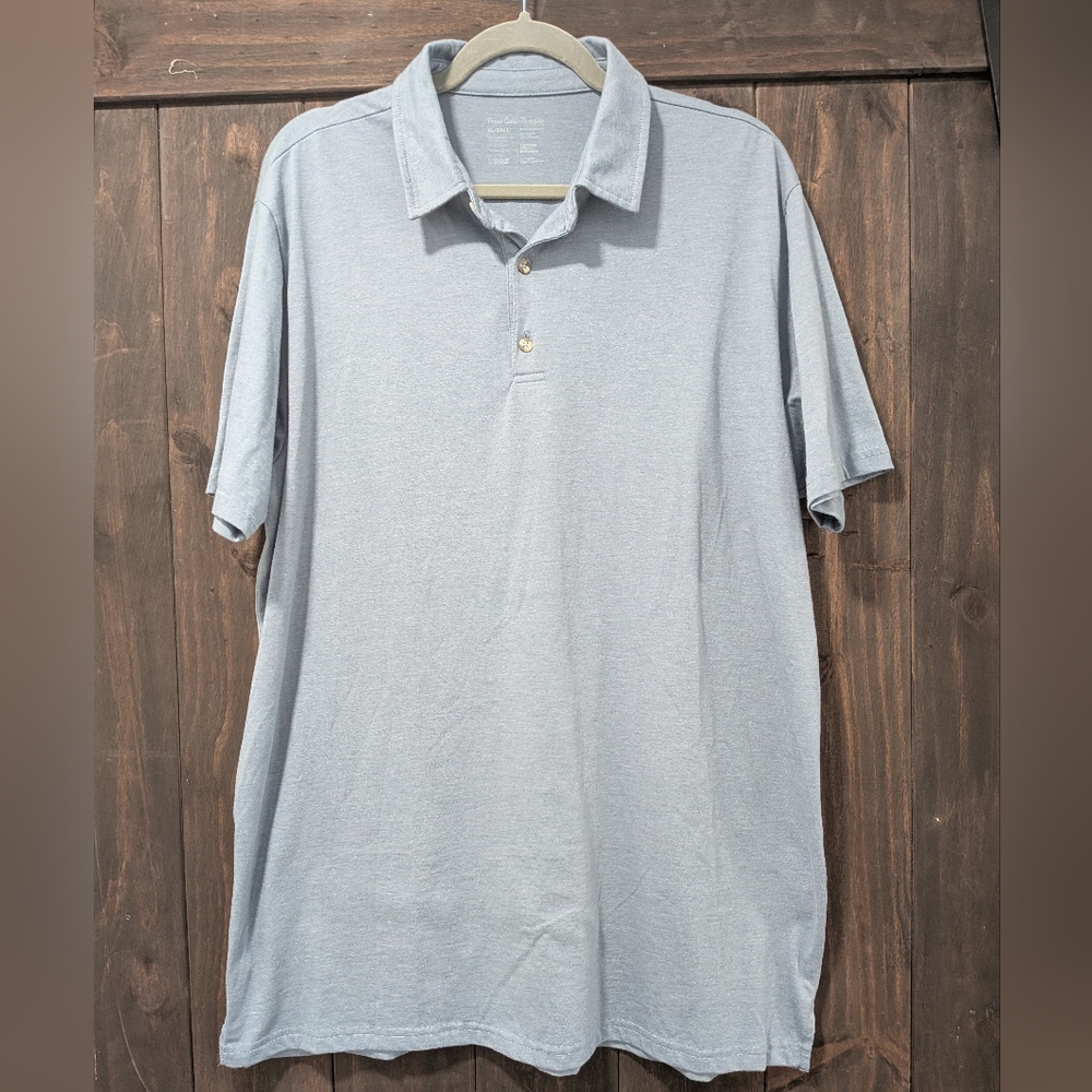 Fresh Clean Threads Polo Shirt XL Tall Light Blue
